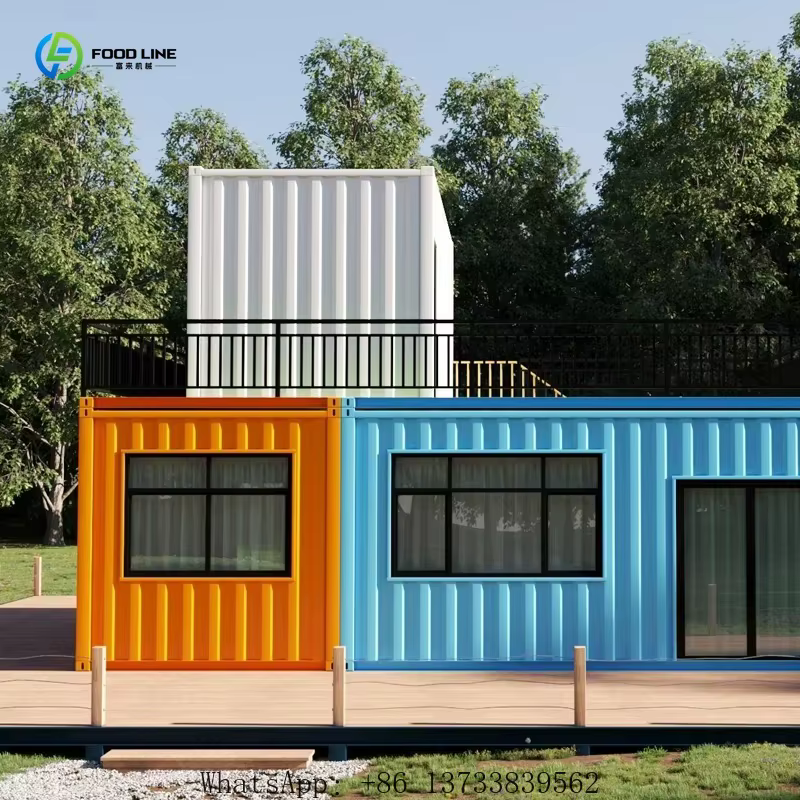 Cuisine extérieure personnalisée, restaurant commercial en conteneur, conteneur transportable pour les opérations commerciales