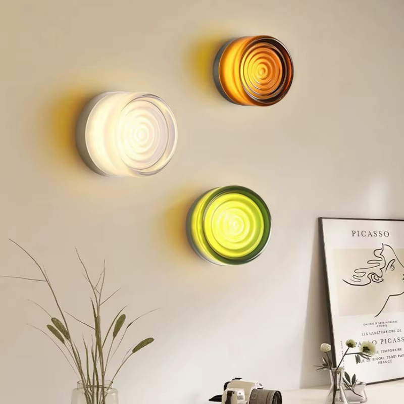 Applique murale LED en verre pour chambre à coucher, salon, escalier, salle de bain