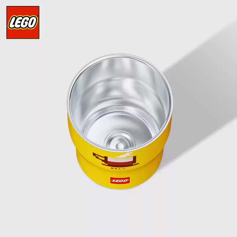 Tasse à café isotherme Lego jaune 300 ml