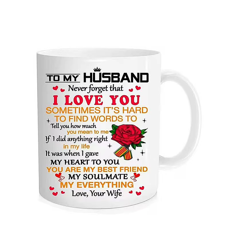 À mon mari n'oubliez jamais que je t'aime tasse à café tasses à thé de bureau pour anniversaire
