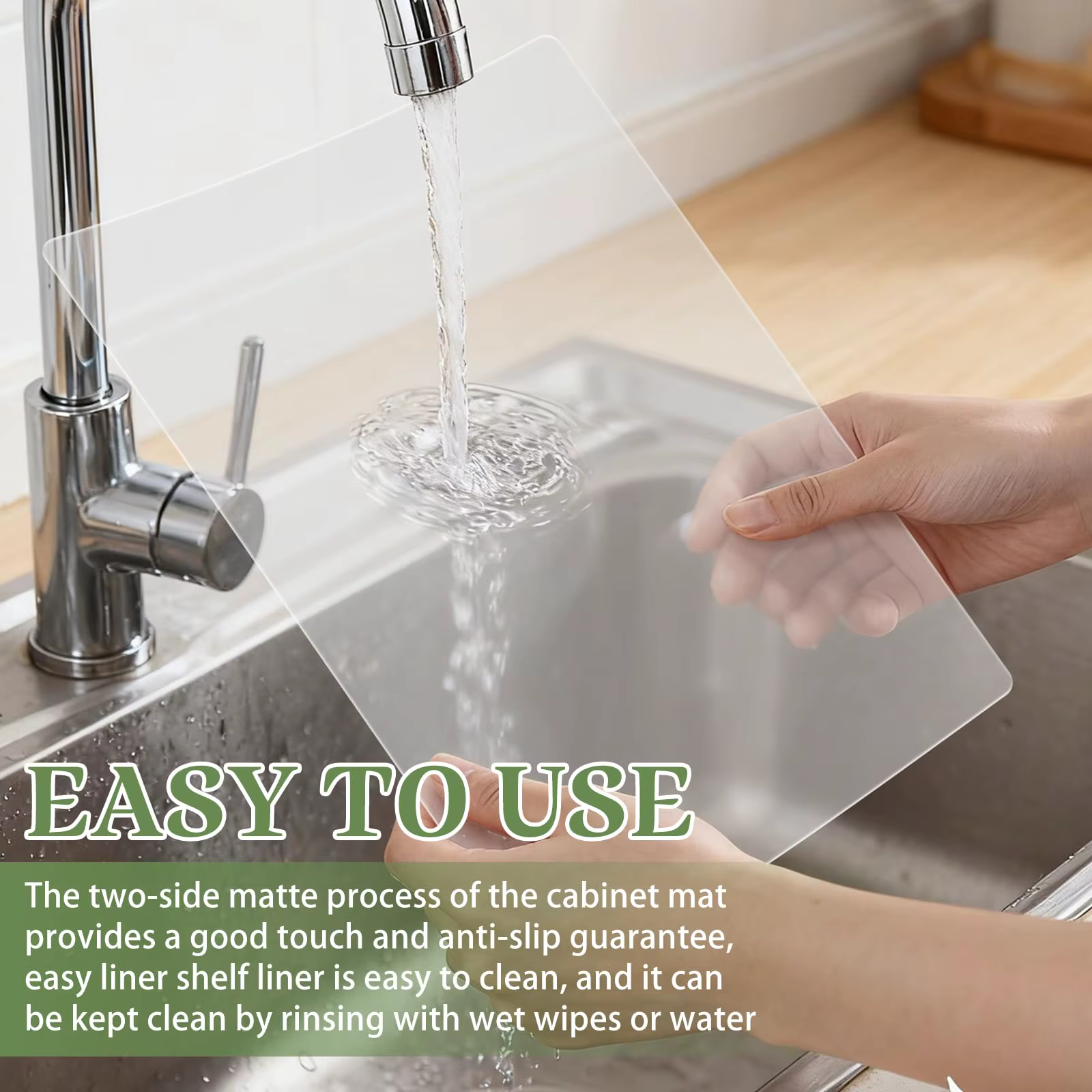 Ensemble de 4 sets de table en plastique transparent - Protection