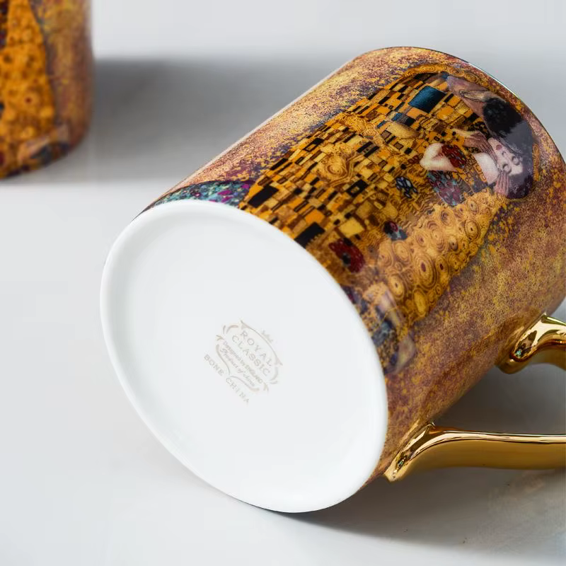 Klimt Kiss tasses à café os chine
