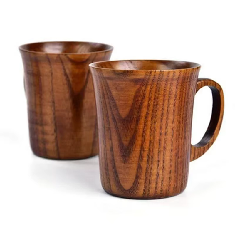 Tasse en Bois Faite à la Main de 400ml