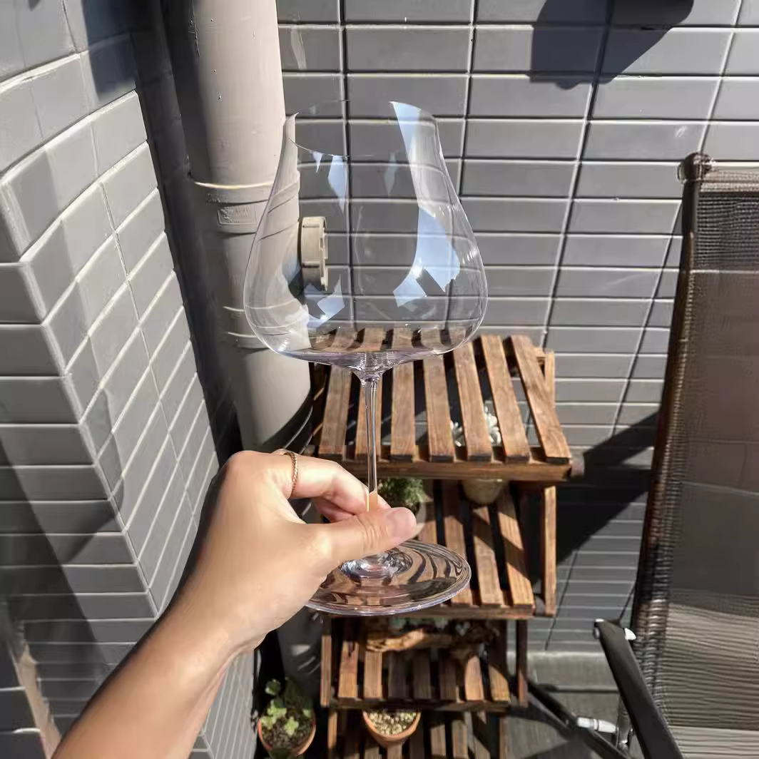 Lot de 2 verres à vin rouge et blanc ultra-fins