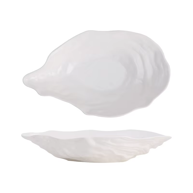 Assiette Sashimi en céramique créative en forme d'huître