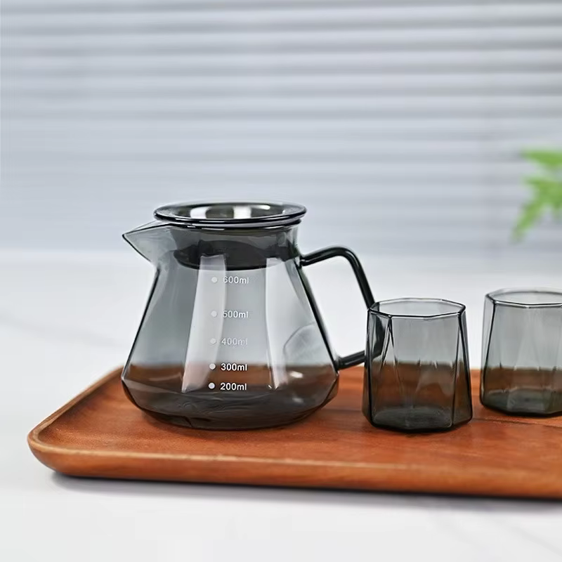 Carafe à expresso en verre diamanté 400/600 ml