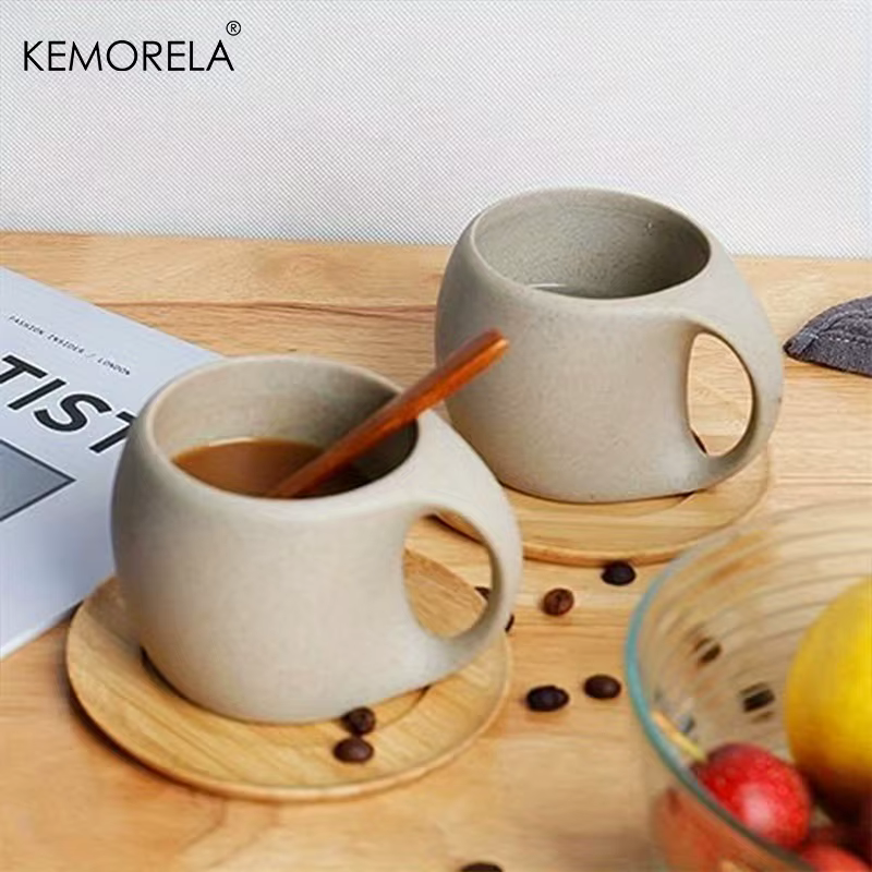 Tasses à café en céramique avec Design artistique moucheté