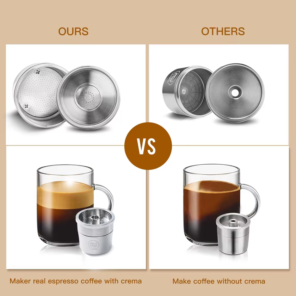ICafilas – filtre à café réutilisable en acier inoxydable