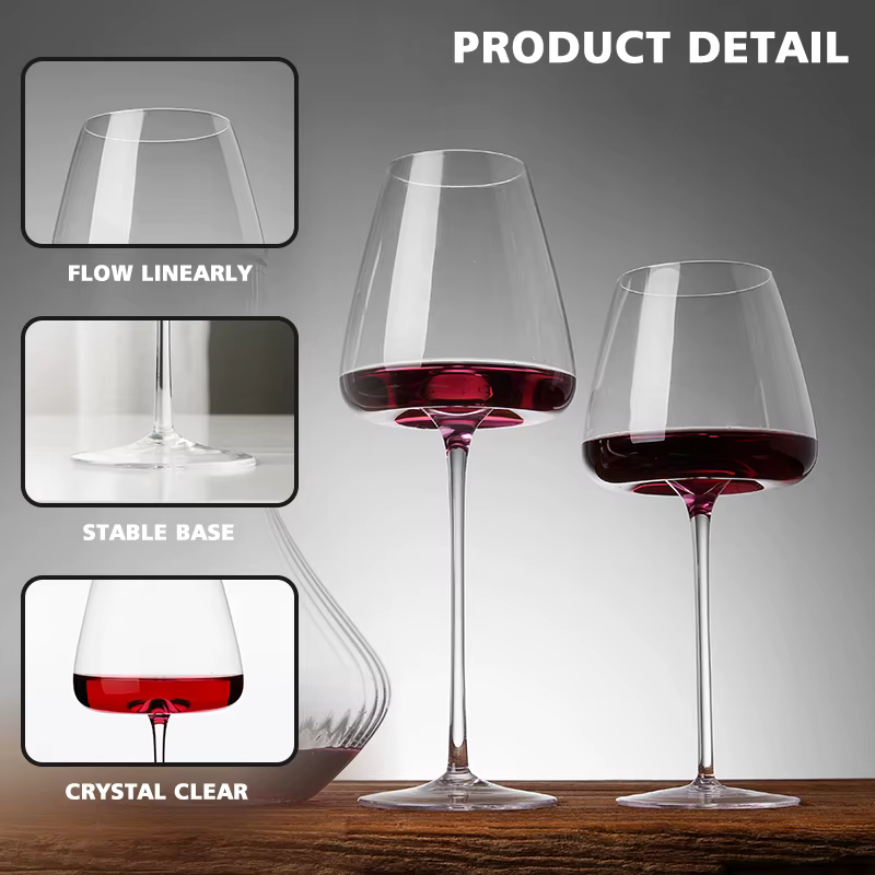 Tasse à vin originale, verre à vin rouge fait à la main