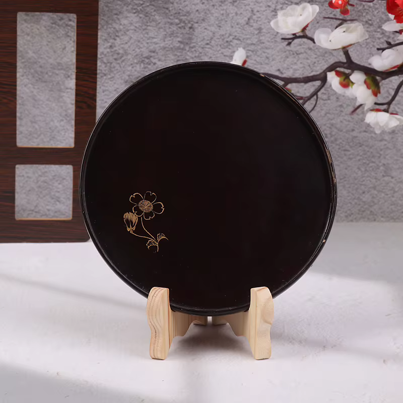 Support assiette thé gâteau plat présentoir pliable