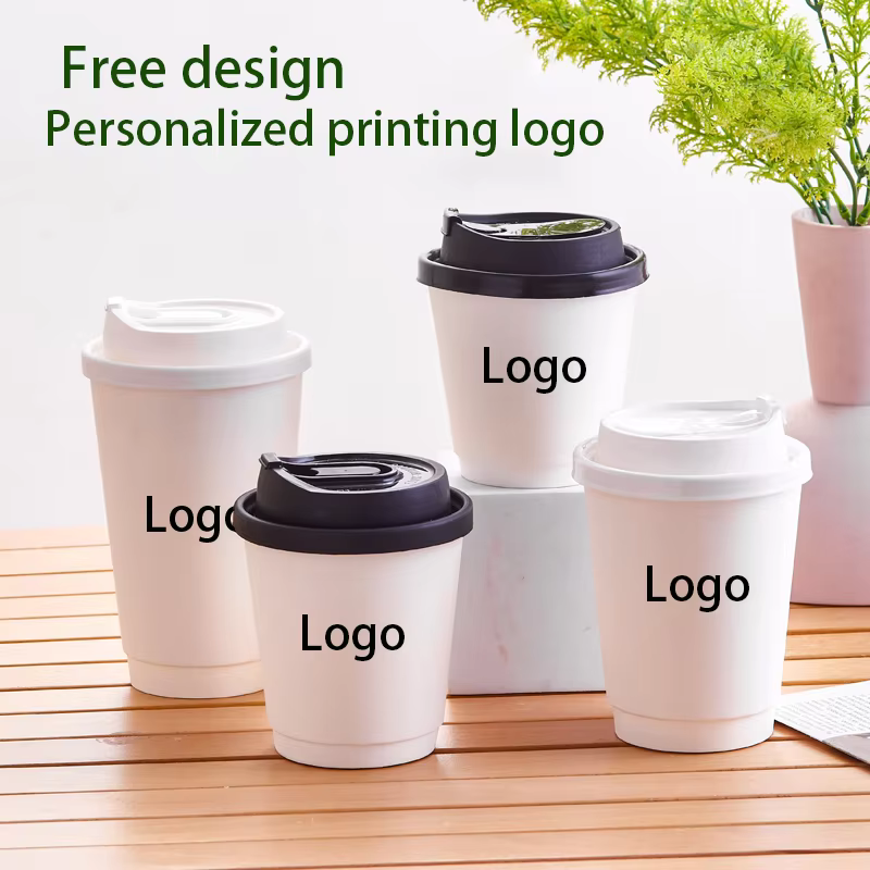 Tasses à Café à Double Paroi de 9oz et 1000 Pièces