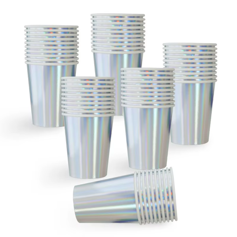 Ensemble de vaisselle couleur laser argent