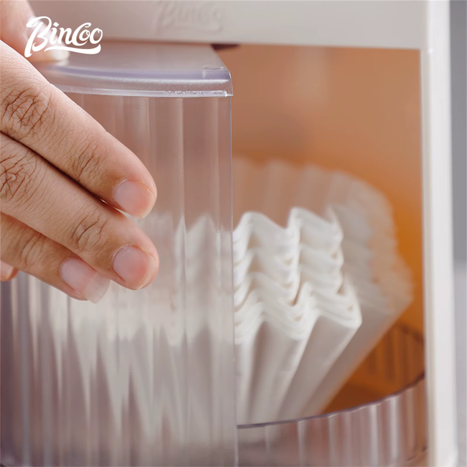 BINCOO café filtre papier boîte de rangement support gâteau