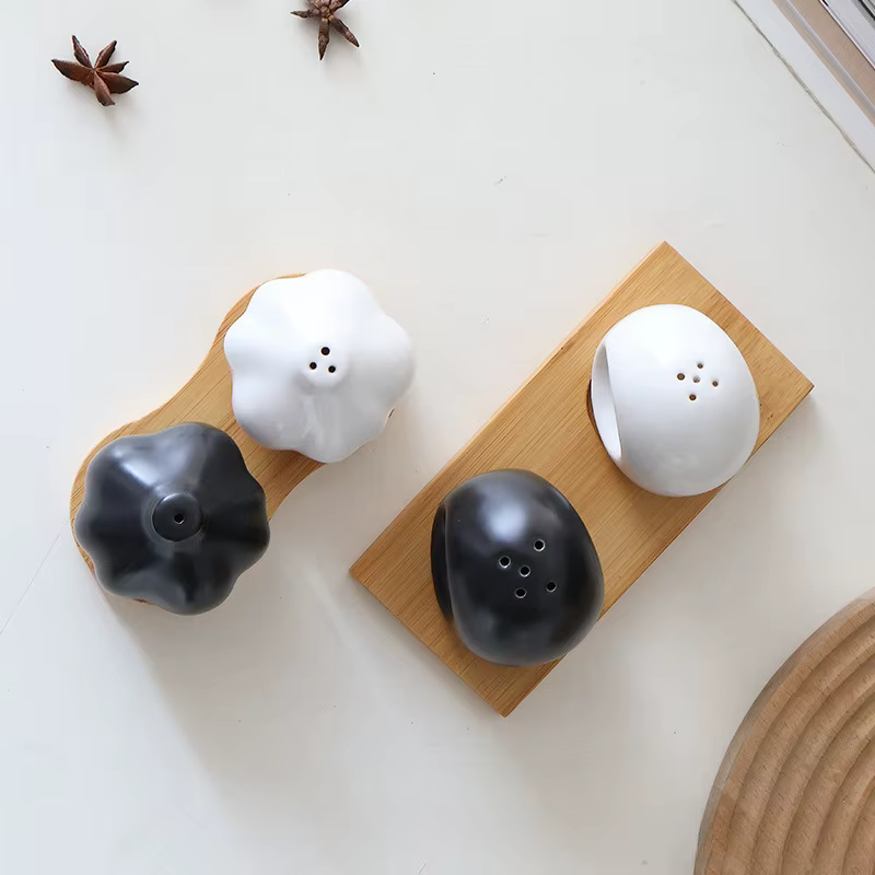 Ensemble de bouteilles d'assaisonnement en céramique japonais Simple