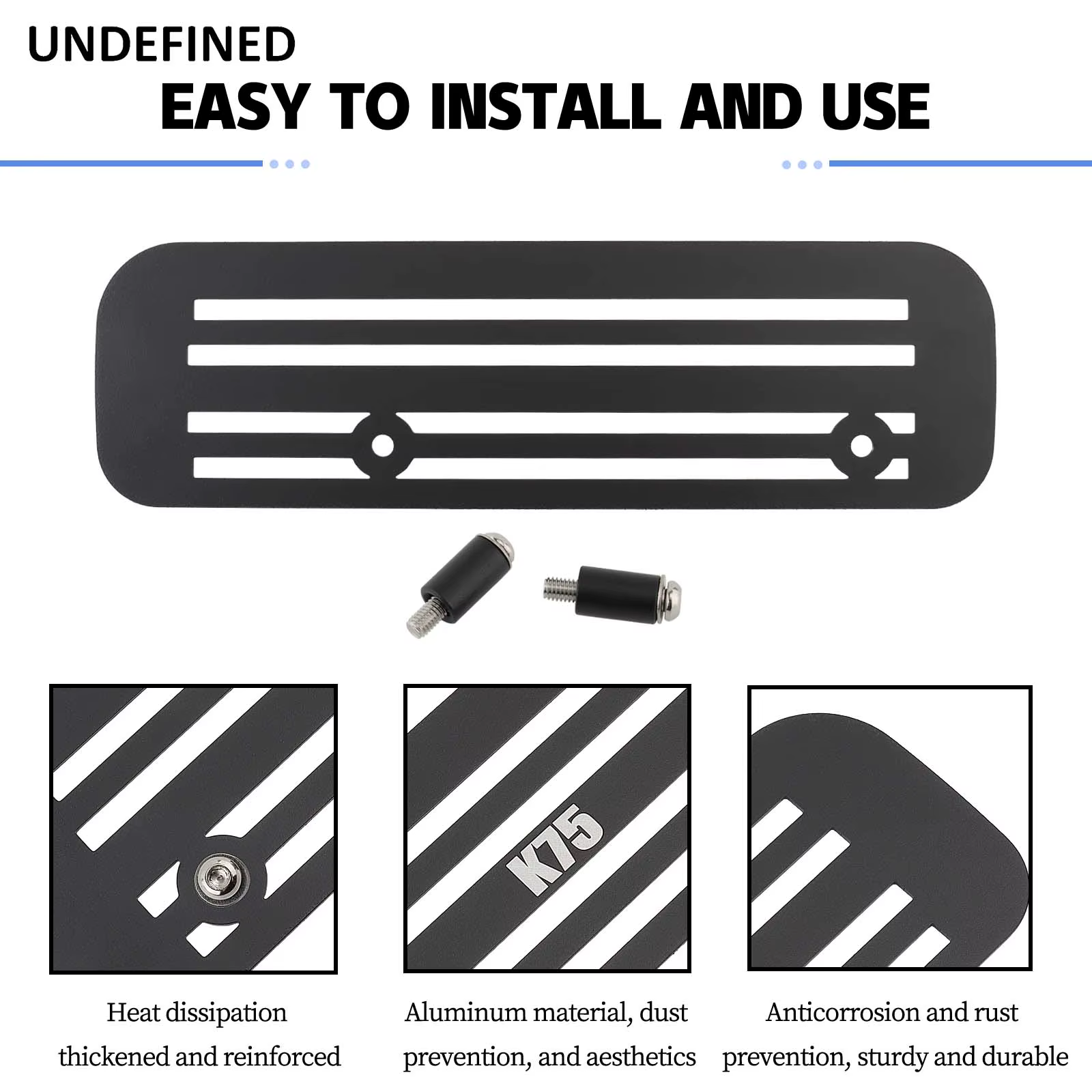 Injecteur de moteur de moto pour BMW K75 et K100, couvercle d'insigne de protection, Inboulon ScramJeff bt