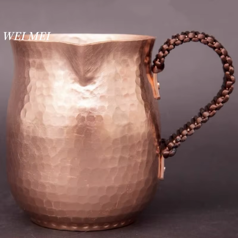 Tasse à café vintage en cuivre pur 800 ml