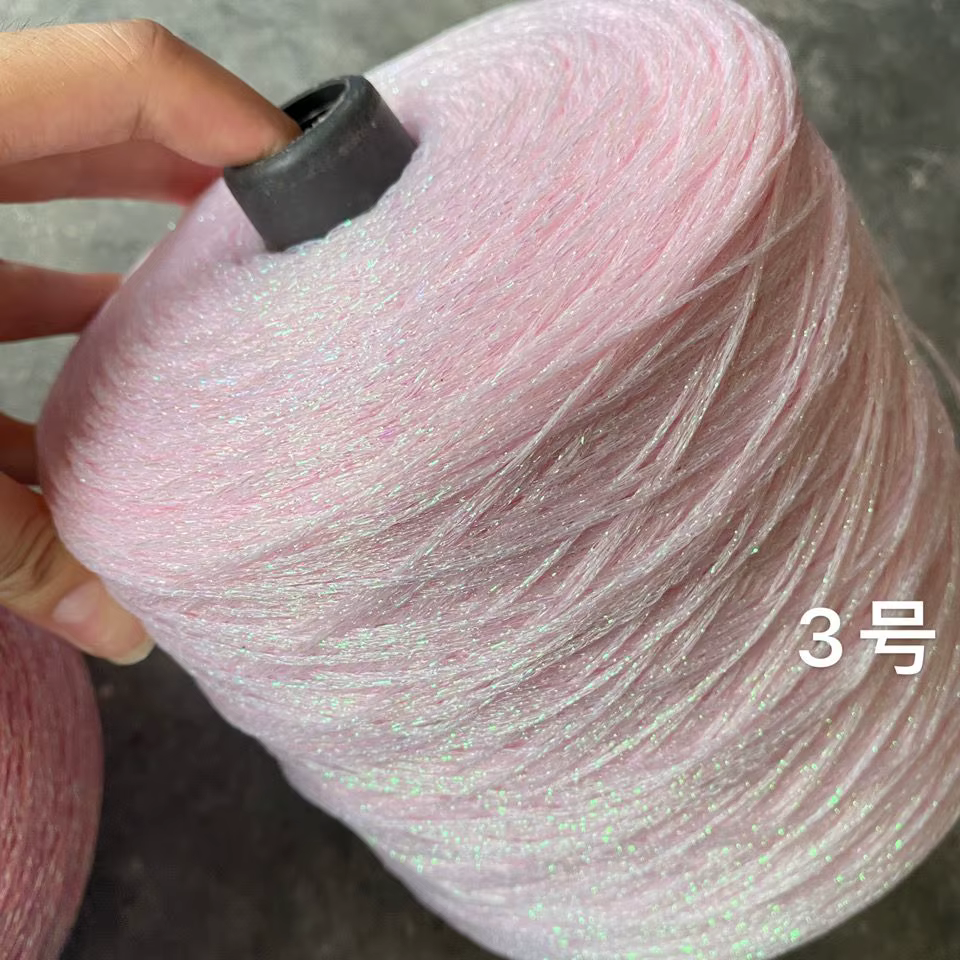 50g/boule coloré Unique or argent laine coton fil métallique écheveau Crochet fil paillettes tissé à la main sac artisanal