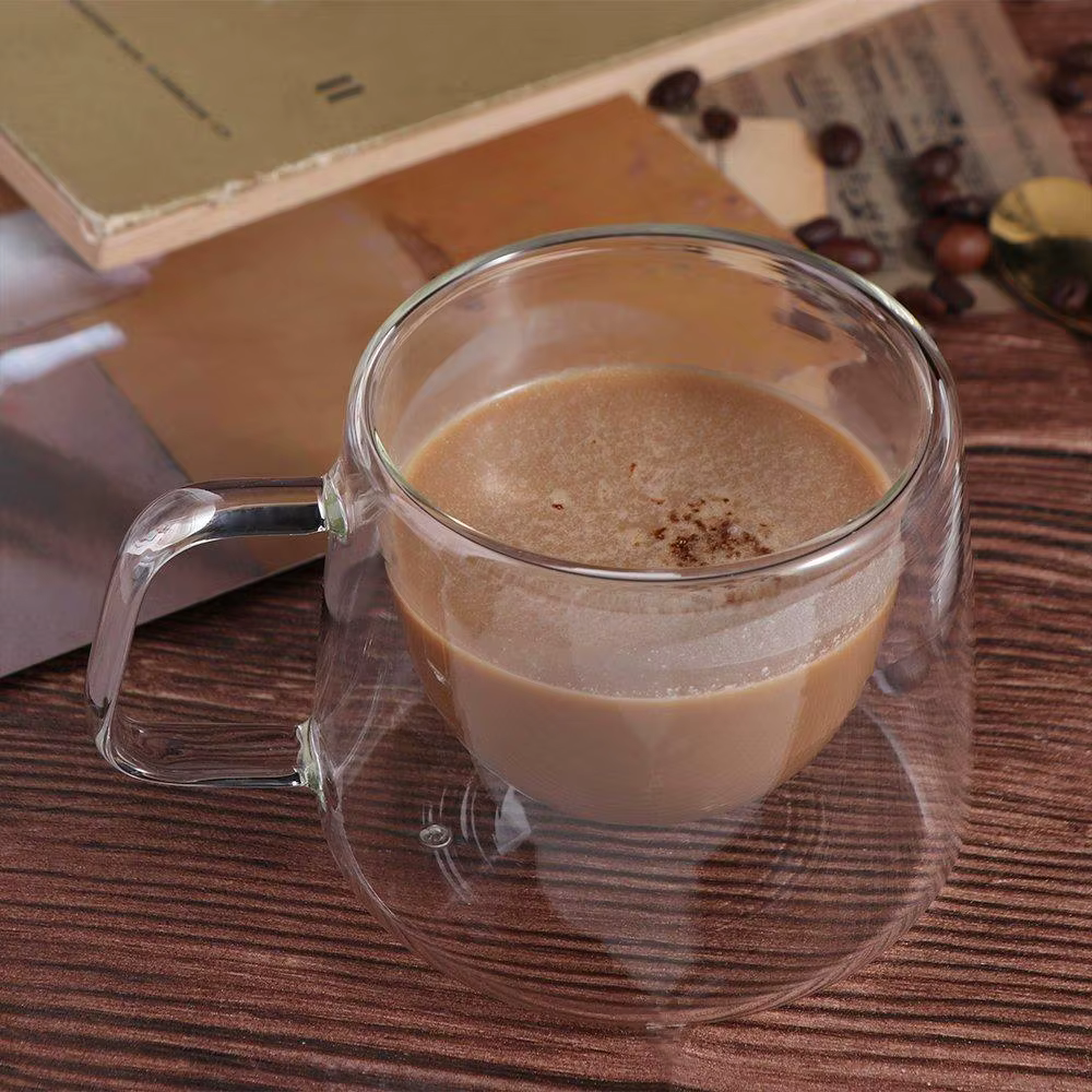 Tasse à café transparente de 200ml