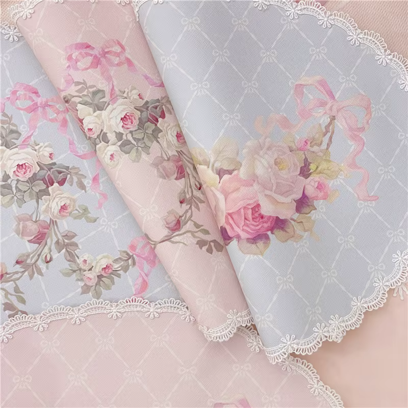 Set de Table Vintage Européen en Dentelle et Cuir avec Nministériels