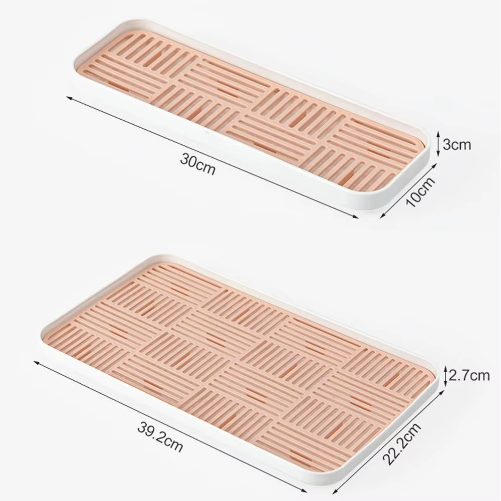 Égouttoir à vaisselle détachable à double couche avec grille de drainage