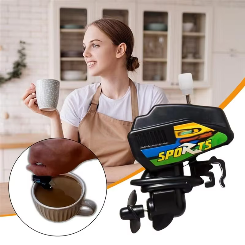 Mélangeur à café électrique en forme de moteur de bateau