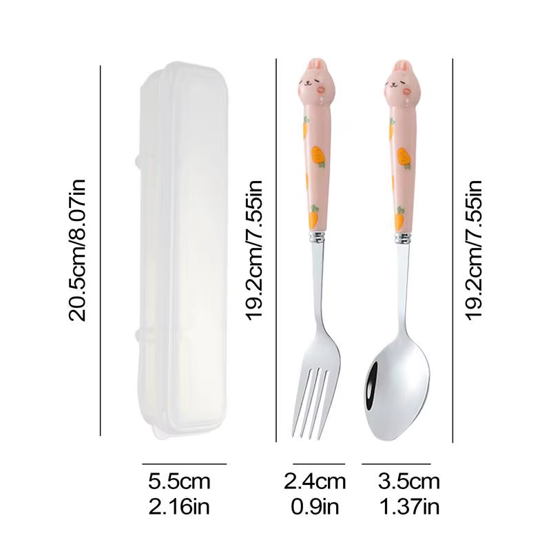 Ensemble de Couverts Mignons en Acier Inoxydable
