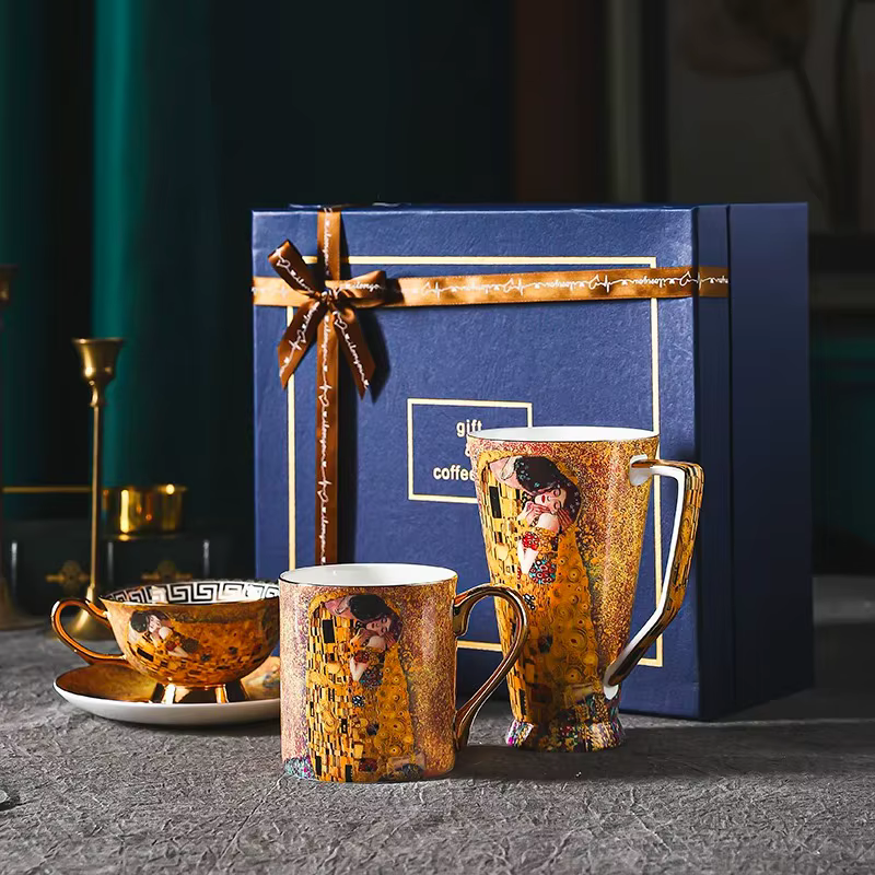 Klimt Kiss Bone China tasses