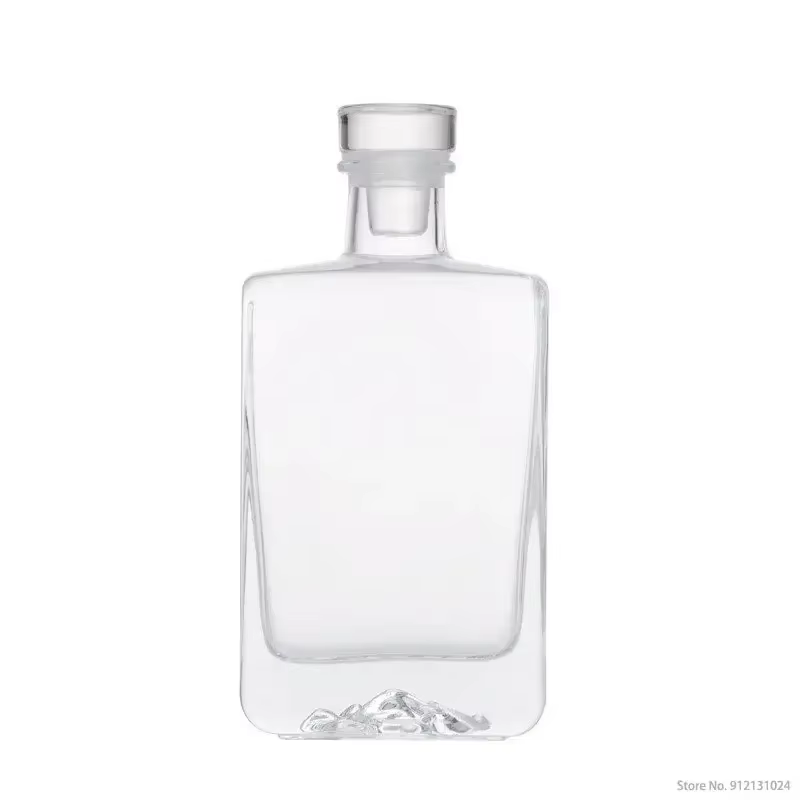 Carafe à whisky en verre transparent sans plomb