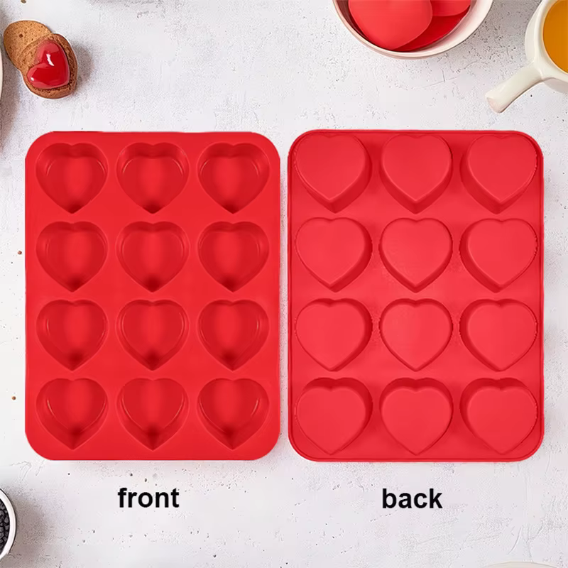 12 tasses moule en Silicone Muffin Cupcake plat de cuisson antiadhésif lave-vaisselle micro-ondes sûr