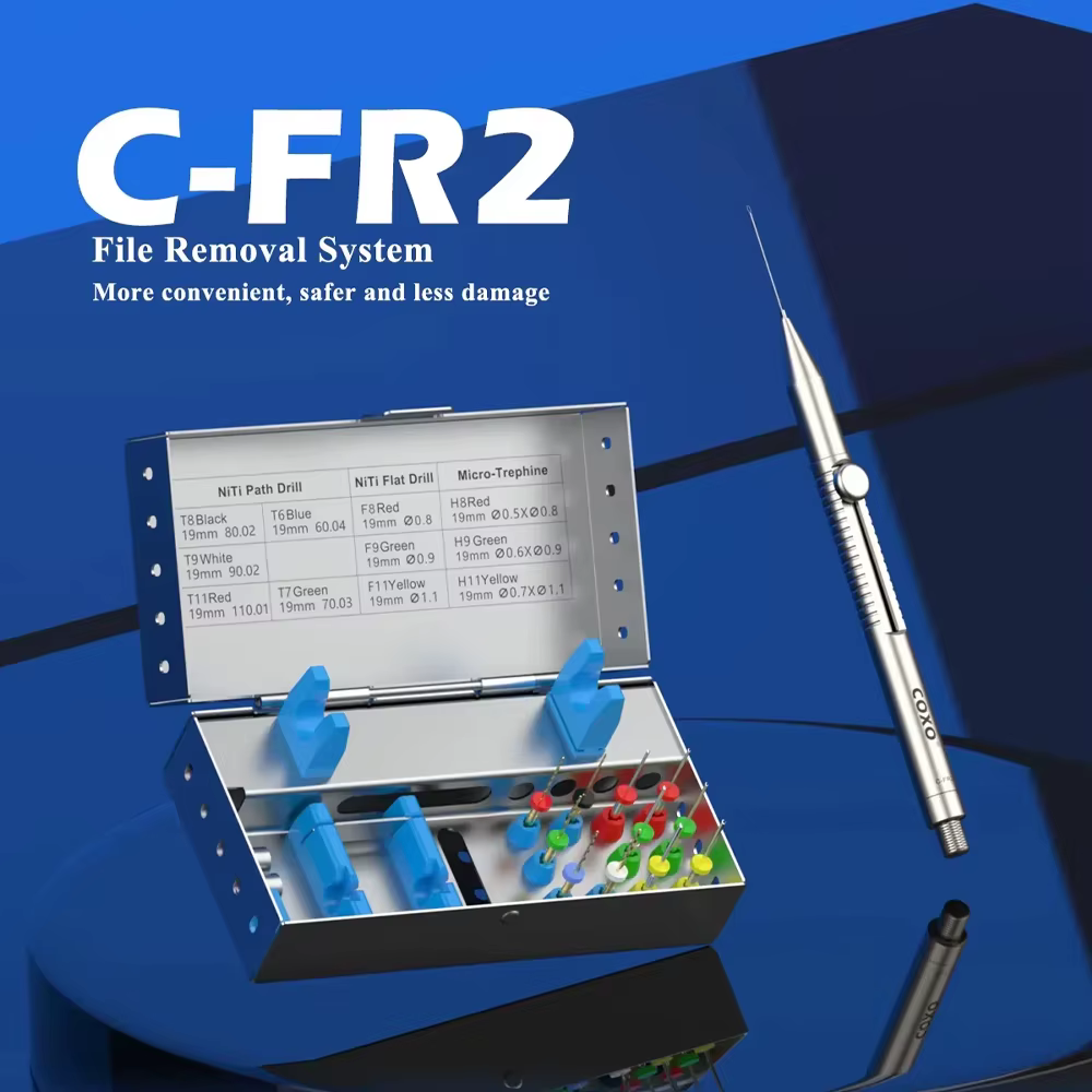 Système de retrait de fiches dentaires 100 % original COXO C-FR2, kit de retrait de fiches endodontiques cassées, extracteur de fiches de canal radiculaire dentaire