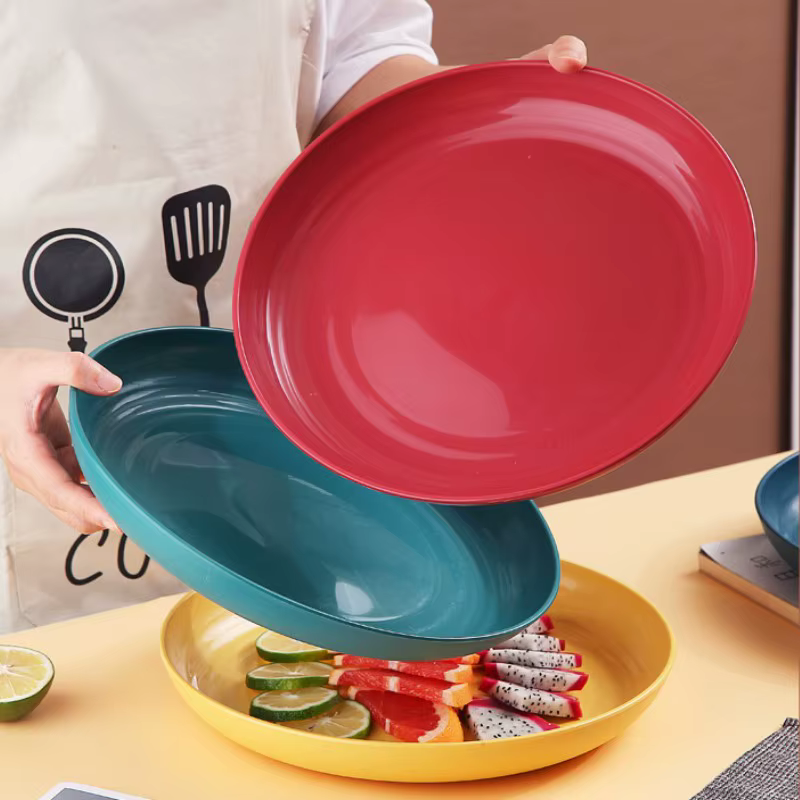 Assiettes à dîner en paille de blé