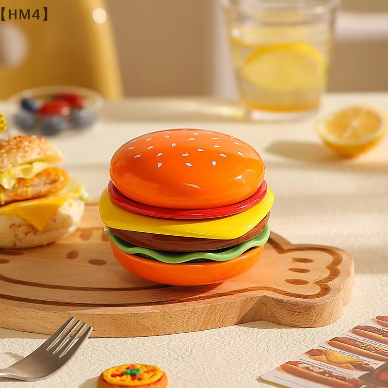 MaveraHM4 Conjunto d'assiettes à hamburger empilables Burger 6 couches assiette à dîner