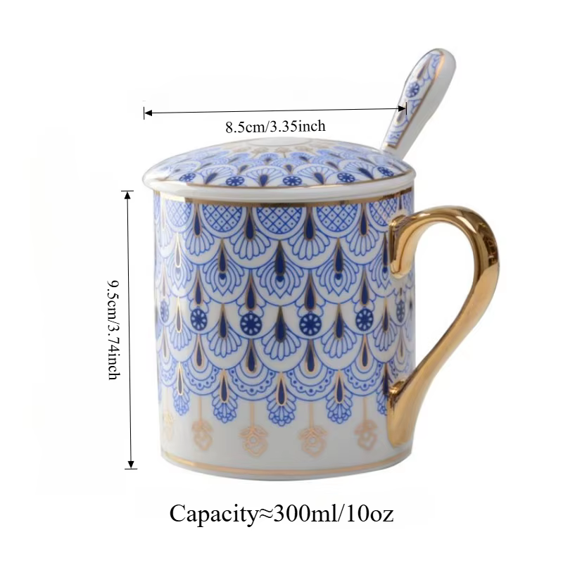Tasse à café en céramique de style britannique créatif