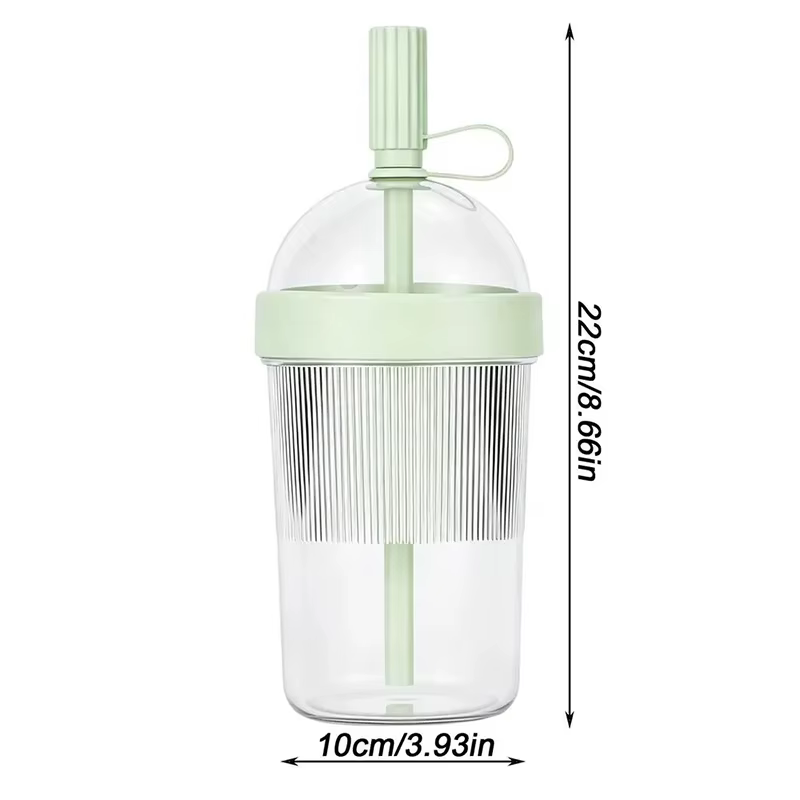 Gobelet de voyage réutilisable pour café 17oz avec couvercle et paille