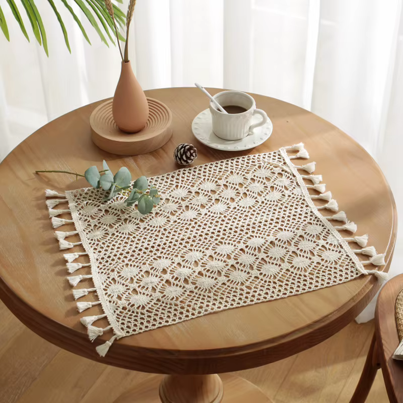 Sets de table bohèmes beiges