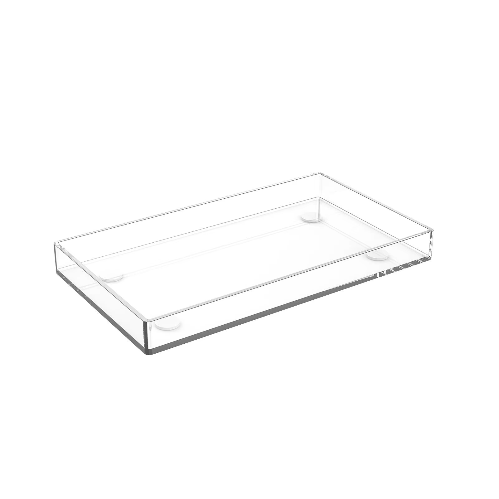Plateau décoratif en acrylique transparent