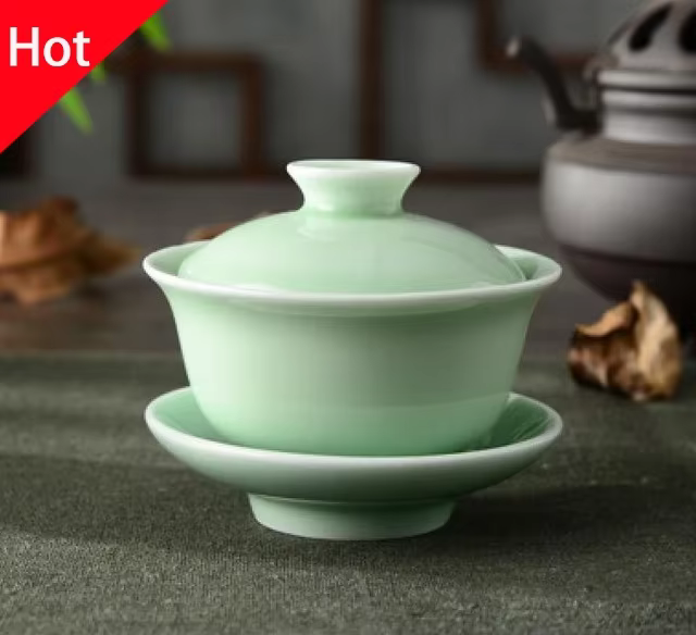 Service à thé chinois Celadon Gai Wan