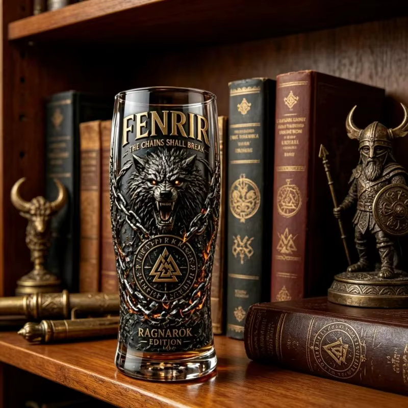 Verre à bière Fenrir Wolf Viking