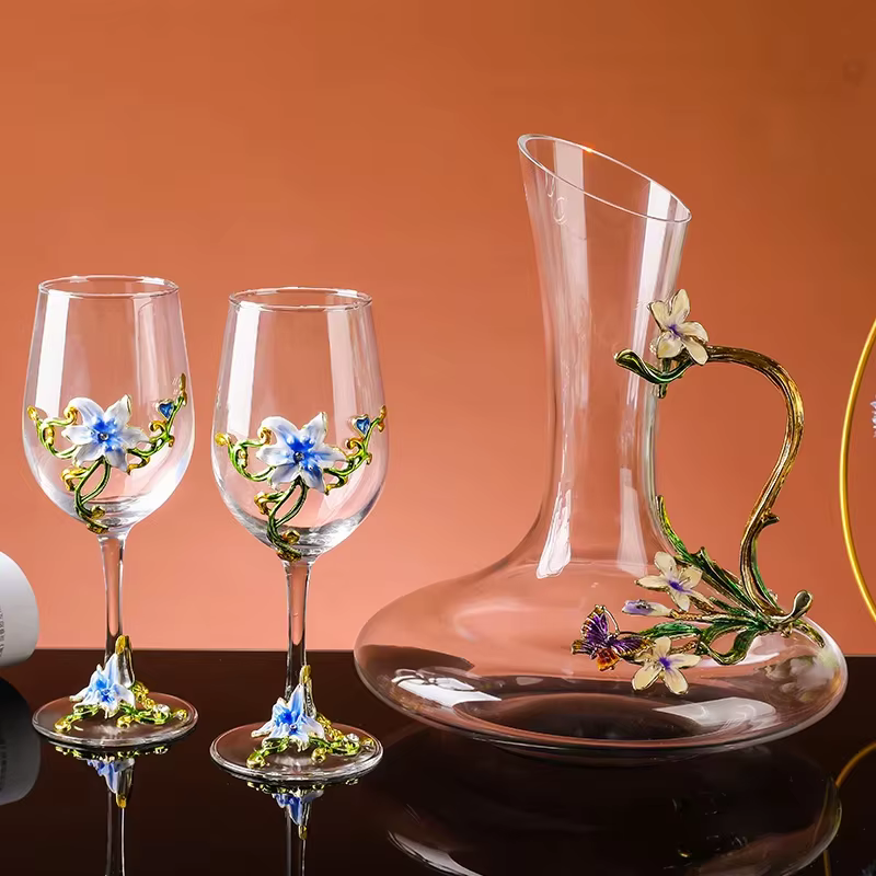 Verres à gobelet en émail cristal de luxe