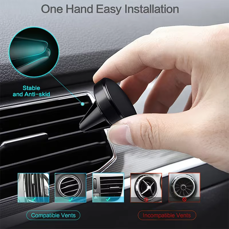 Support de téléphone magnétique pour voiture, Support magnétique pour Smartphone, Support GPS pour iPhone 15 14 11 Xiaomi Mi Huawei Samsung