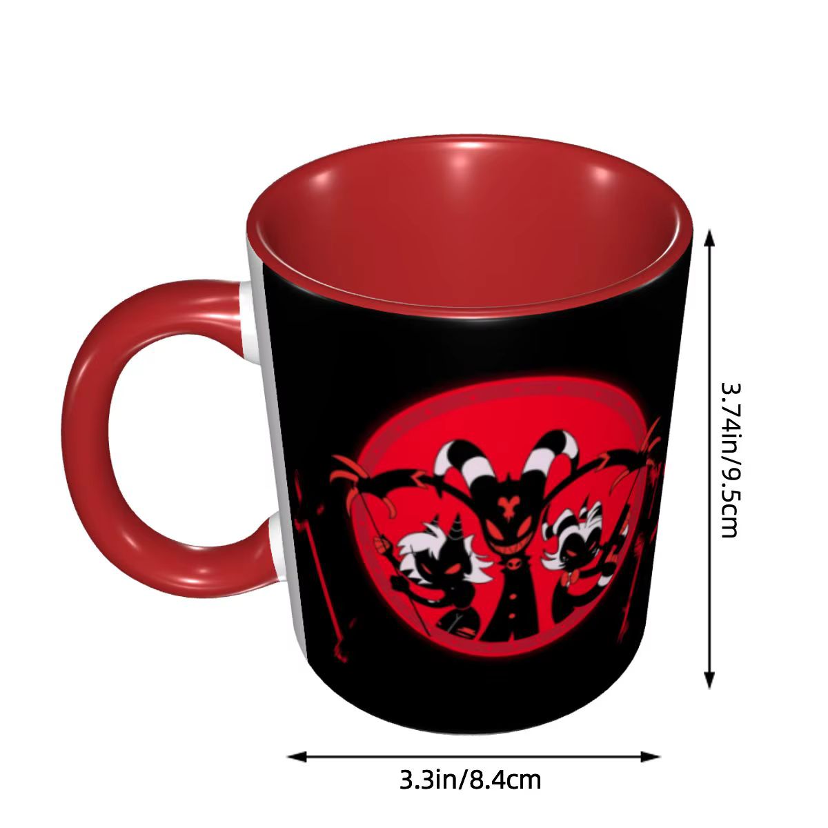 Helluva Boss Logo tasses à café bricolage personnalisé humoristique dessin animé film tasse en céramique