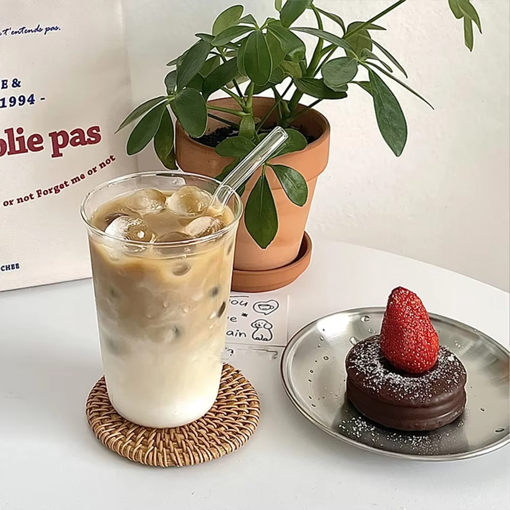 Tasse à café en verre Transparent de 420ml