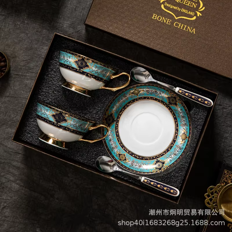 Sophia China-Tasses à café en céramique à motif européen