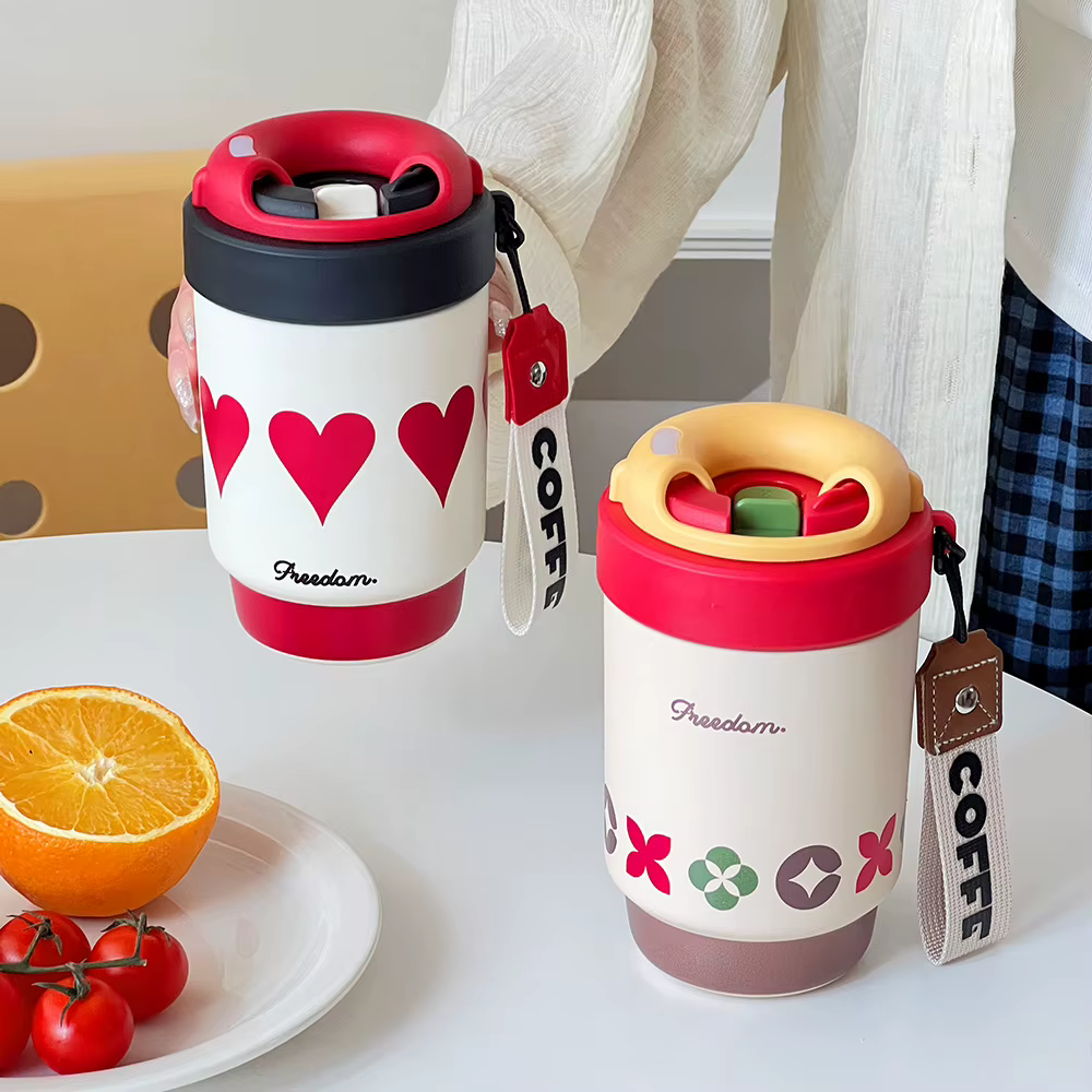 Tasse à café créative à Double boisson