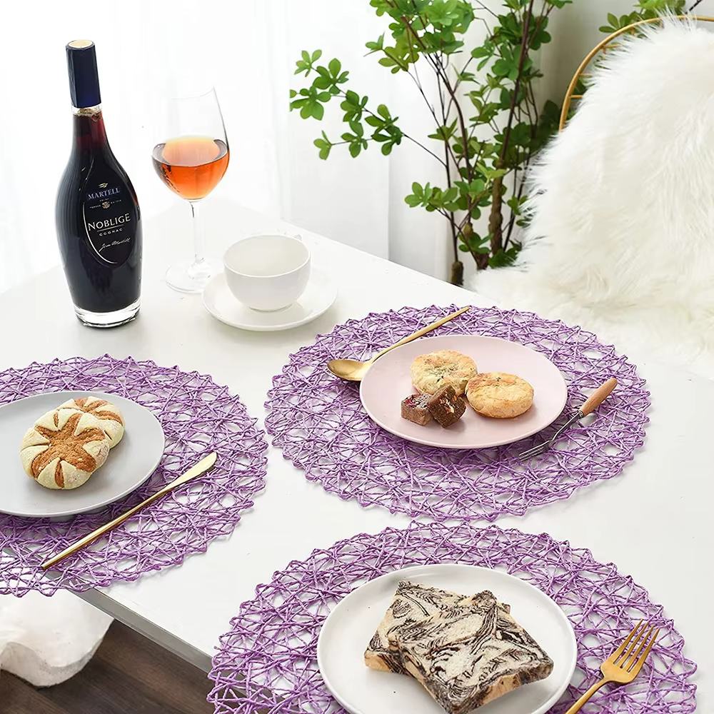 Sets de Table Ronds en Papier
