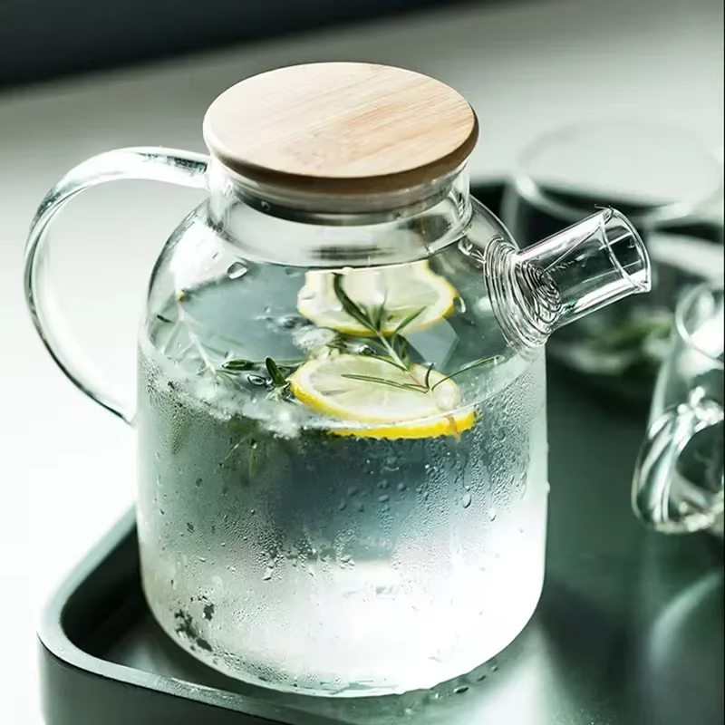 Théière en verre Borosilicate Transparent de 1