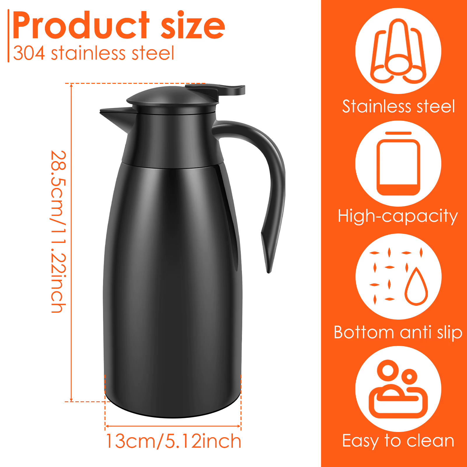 Carafe à café thermique 2L