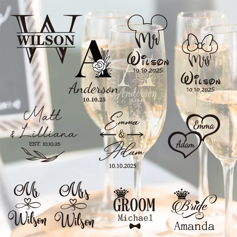 Flûte à Champagne personnalisée pour mariage