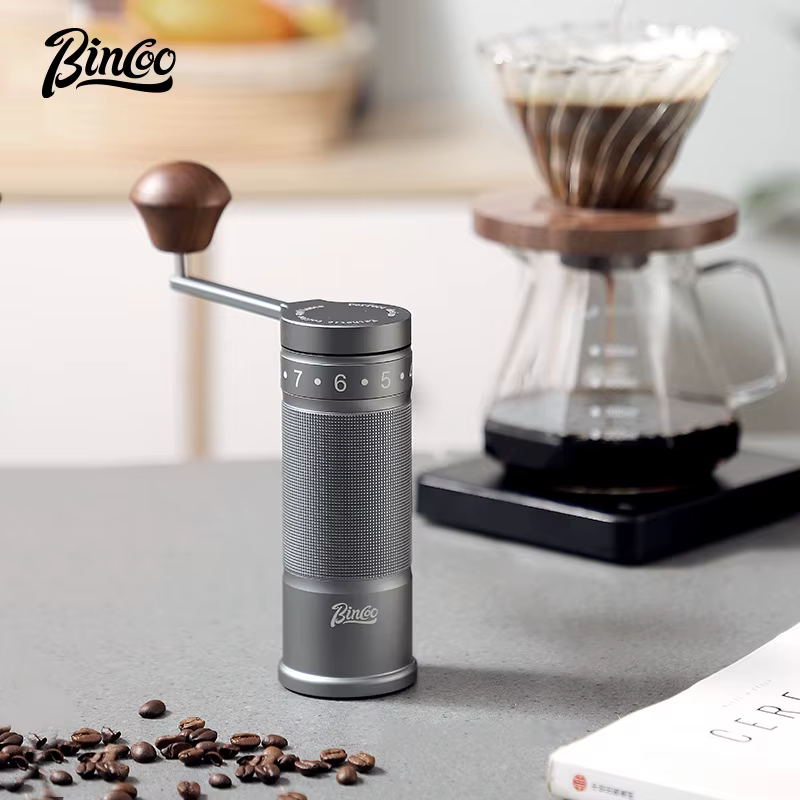 Bincoo moulin à grains de café manuel 420 acier inoxydable 6 étoiles noyau manivelle