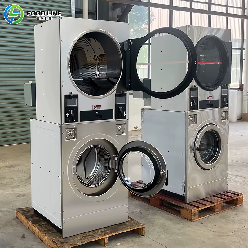Lave-linge industriel automatique à monnayeur pour laverie libre-service, équipement professionnel personnalisable